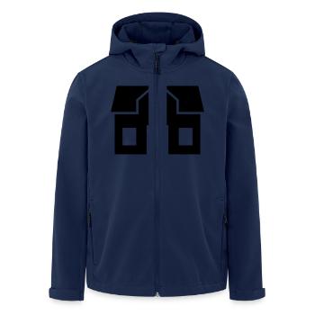 House - Men’s Recycled Softshell Jacket by Stanley/Stella - navy - Front - AI Model Male 185 light (185cm)