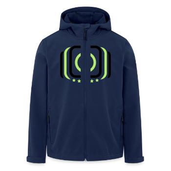 Alimentation sur off sur interrupteur - Veste softshell homme en polyester recyclé Stanley/Stella - marine - Devant - AI Model Male 185 light (185cm)