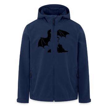 Dragon - Veste softshell homme en polyester recyclé Stanley/Stella - marine - Devant - AI Model Male 185 light (185cm)