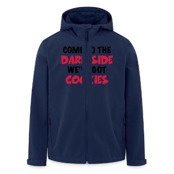 Come to the dark side-we've got cookies - Men’s Recycled Softshell Jacket by Stanley/Stella - navy - Front - AI Model Male 185 light (185cm)
