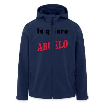 Te quiero abuelo - Recycelte Männer Softshell-Jacke von Stanley/Stella - Navy - Vorne - AI Model Male 185 light (185cm)