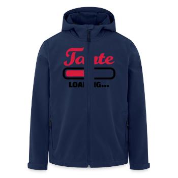 Tante - Recycelte Männer Softshell-Jacke von Stanley/Stella - Navy - Vorne - AI Model Male 185 light (185cm)