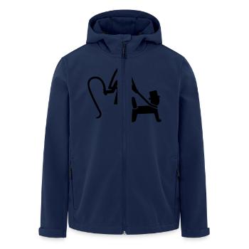 Wedding - Men’s Recycled Softshell Jacket by Stanley/Stella - navy - Front - AI Model Male 185 light (185cm)