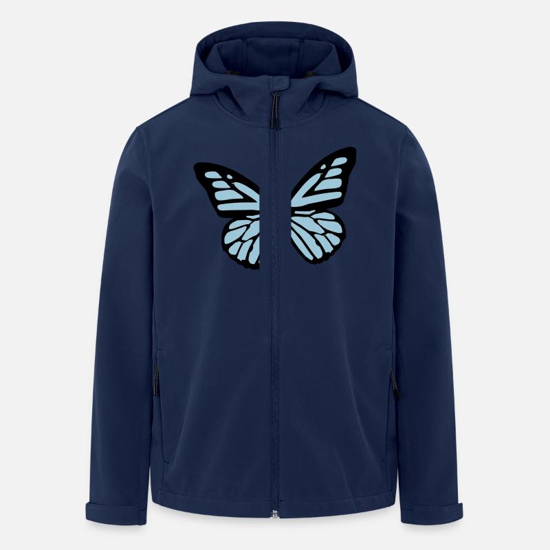 Schmetterling - Recycelte Männer Softshell-Jacke von Stanley/Stella - Navy