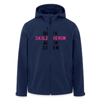 Skilehrer Skilehrerin Skifahrerin Skifahrer Sport - Recycelte Männer Softshell-Jacke von Stanley/Stella - Navy - Vorne - AI Model Male 185 light (185cm)