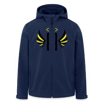 smartphone_engel_02 - Veste softshell homme en polyester recyclé Stanley/Stella - marine - Devant - AI Model Male 185 light (185cm)