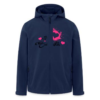 Große Schwester - Recycelte Männer Softshell-Jacke von Stanley/Stella - Navy - Vorne - AI Model Male 185 light (185cm)