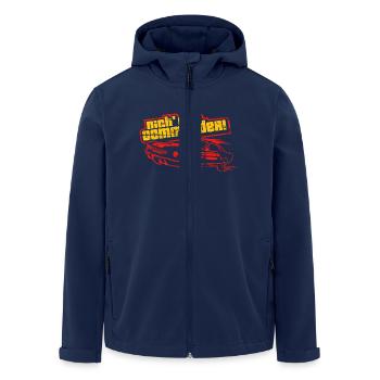 Nich' mit Commander - Recycelte Männer Softshell-Jacke von Stanley/Stella - Navy - Vorne - AI Model Male 185 light (185cm)