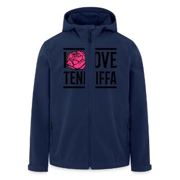 i love teneriffa - Recycelte Männer Softshell-Jacke von Stanley/Stella - Navy - Vorne - AI Model Male 185 light (185cm)