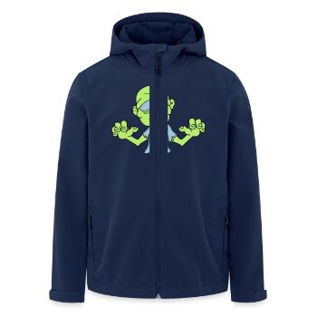 zombie_2 - Men’s Recycled Softshell Jacket by Stanley/Stella - navy - Front - AI Model Male 185 light (185cm)