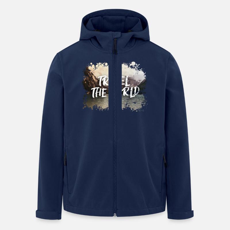 Travel The World - Veste softshell homme en polyester recyclé Stanley/Stella - marine