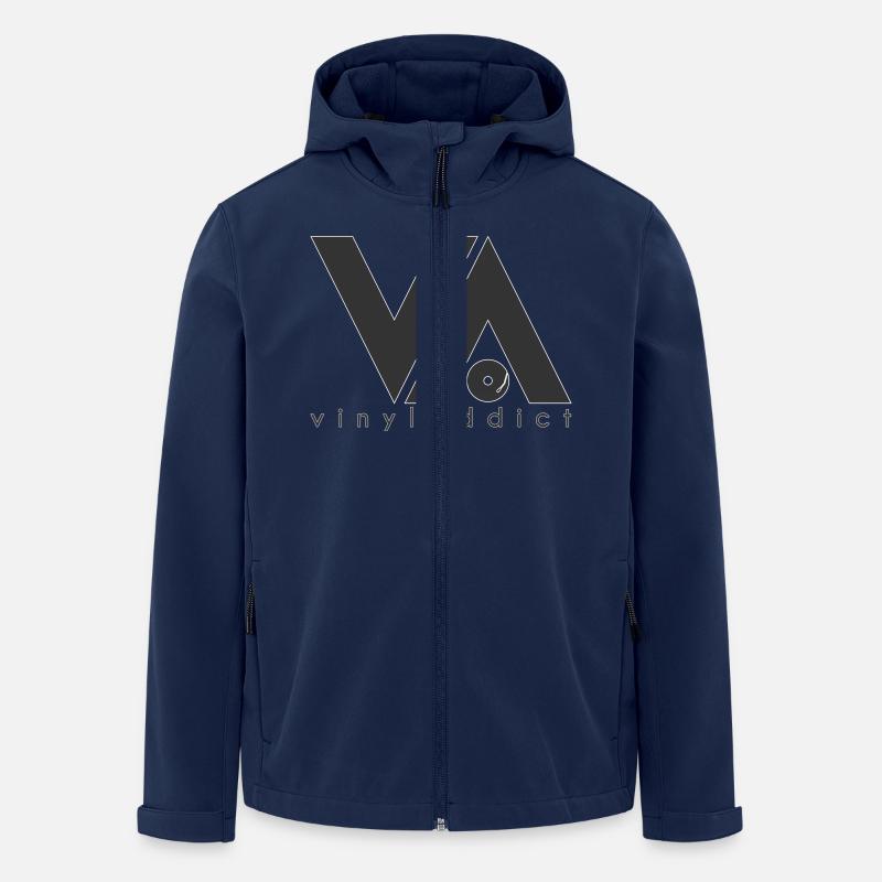 Vinyladdict V3 - Recycelte Männer Softshell-Jacke von Stanley/Stella - Navy