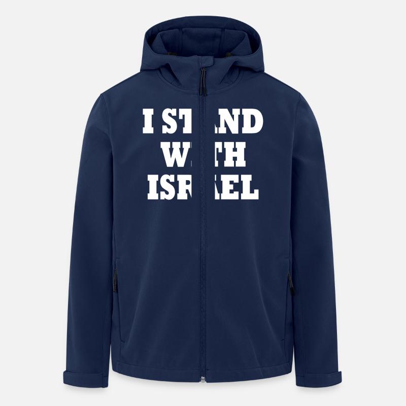 I stand with israel - Men’s Recycled Softshell Jacket by Stanley/Stella - navy