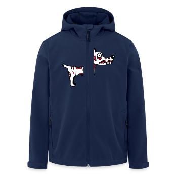 Dog Zombie Undead Halloween Horror Corpse Creepy - Men’s Recycled Softshell Jacket by Stanley/Stella - navy - Front - AI Model Male 185 light (185cm)