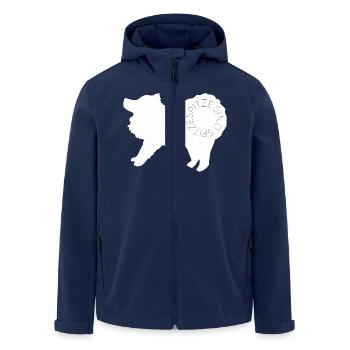 Spitze sind spitze! White - Recycelte Männer Softshell-Jacke von Stanley/Stella - Navy - Vorne - AI Model Male 185 light (185cm)