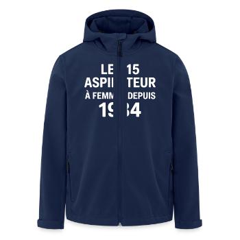 Der C15 Damenstaubsauger Geschenk C15 vom Herrn - Recycelte Männer Softshell-Jacke von Stanley/Stella - Navy - Vorne - AI Model Male 185 light (185cm)