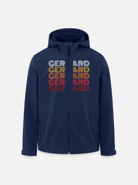 Gerhard - Veste softshell homme en polyester recyclé Stanley/Stella - marine