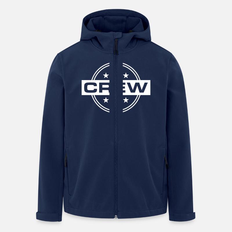 Crew Symbol - Recycelte Männer Softshell-Jacke von Stanley/Stella - Navy