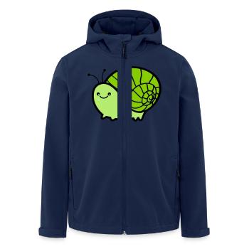 schnecke 02 - Recycelte Männer Softshell-Jacke von Stanley/Stella - Navy - Vorne - AI Model Male 185 light (185cm)