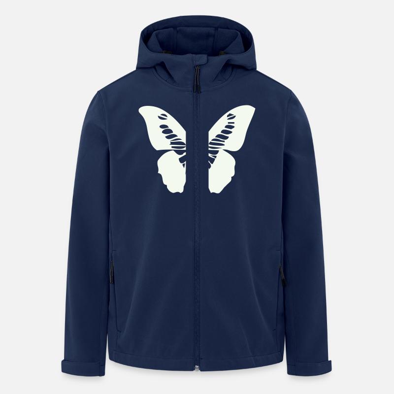 schmetterling - Recycelte Männer Softshell-Jacke von Stanley/Stella - Navy