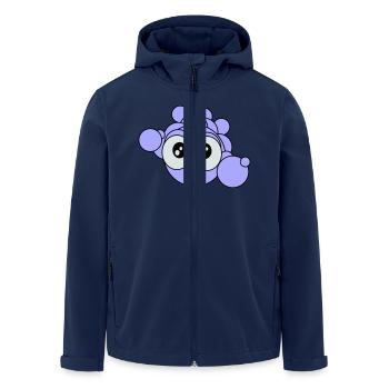 Bubbles - Men’s Recycled Softshell Jacket by Stanley/Stella - navy - Front - AI Model Male 185 light (185cm)