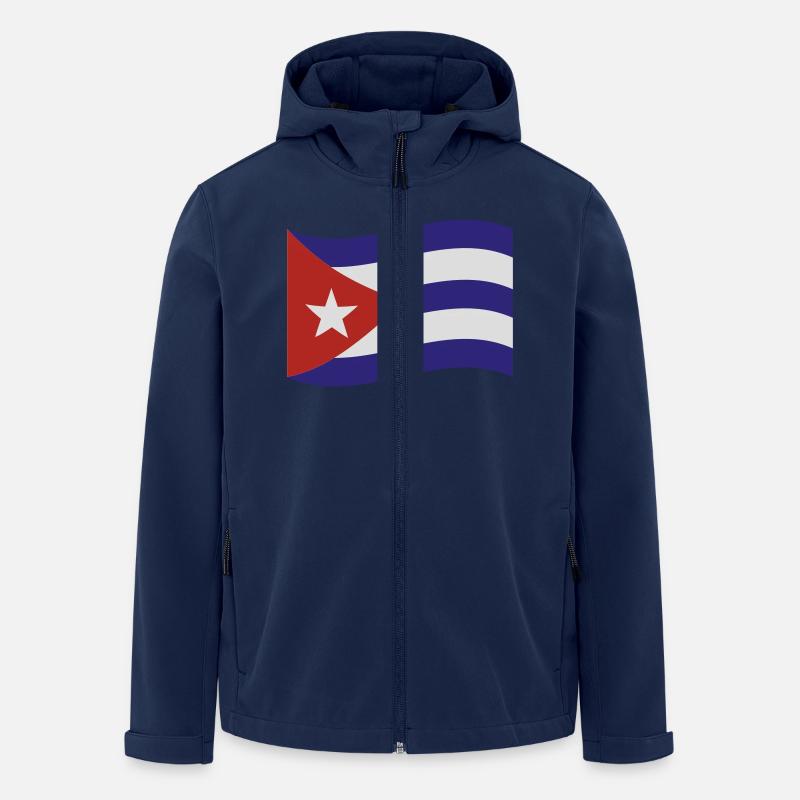 Kuba - Recycelte Männer Softshell-Jacke Discoverer von Stanley/Stella - Navy