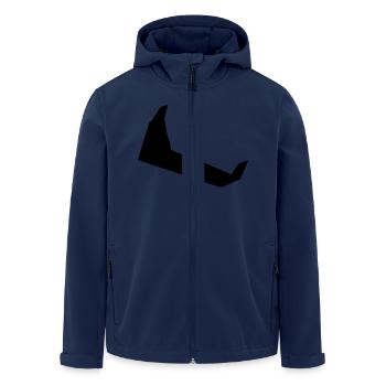 nuri - Recycelte Männer Softshell-Jacke von Stanley/Stella - Navy - Vorne - AI Model Male 185 light (185cm)