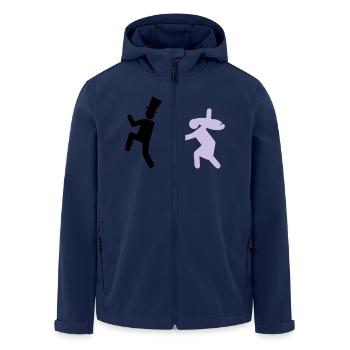 Running Groom - Men’s Recycled Softshell Jacket by Stanley/Stella - navy - Front - AI Model Male 185 light (185cm)