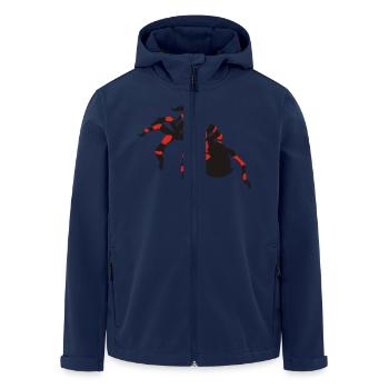 spinnen - Recycelte Männer Softshell-Jacke von Stanley/Stella - Navy - Vorne - AI Model Male 185 light (185cm)
