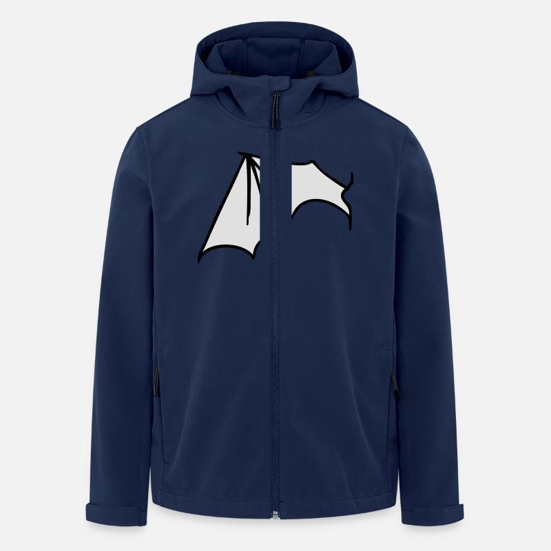 batwing_left - Recycelte Männer Softshell-Jacke von Stanley/Stella - Navy