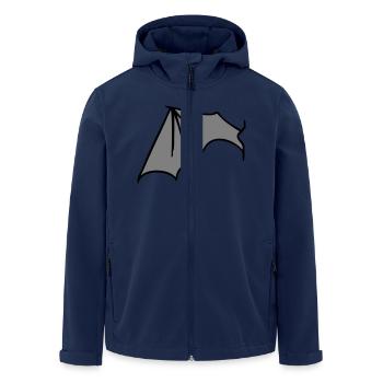 batwing_left_grey - Men’s Recycled Softshell Jacket by Stanley/Stella - navy - Front - AI Model Male 185 light (185cm)
