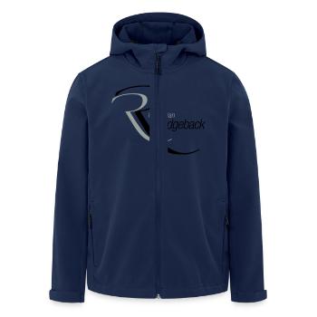 RR-Schriftzug-2 - Recycelte Männer Softshell-Jacke von Stanley/Stella - Navy - Vorne - AI Model Male 185 light (185cm)