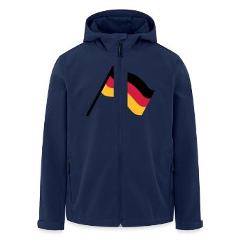 Germany flag - Men’s Recycled Softshell Jacket by Stanley/Stella - navy - Front - AI Model Male 185 light (185cm)