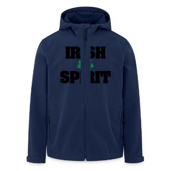 Irish In Spirit - Veste softshell homme en polyester recyclé Stanley/Stella - marine - Devant - AI Model Male 185 light (185cm)