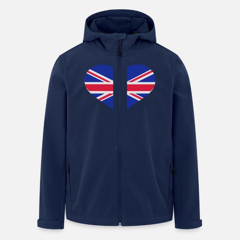 Großbritannien - Recycelte Männer Softshell-Jacke von Stanley/Stella - Navy