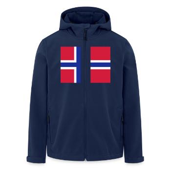 norway flag - Veste softshell homme en polyester recyclé Stanley/Stella - marine - Devant - AI Model Male 185 light (185cm)