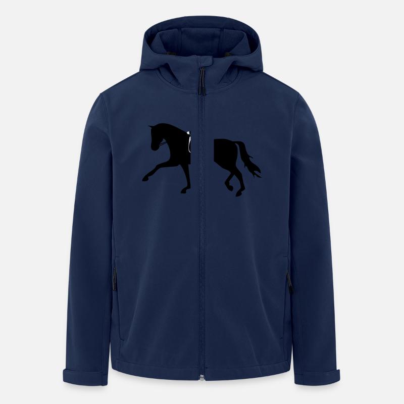 Dressurpferd - Recycelte Männer Softshell-Jacke von Stanley/Stella - Navy