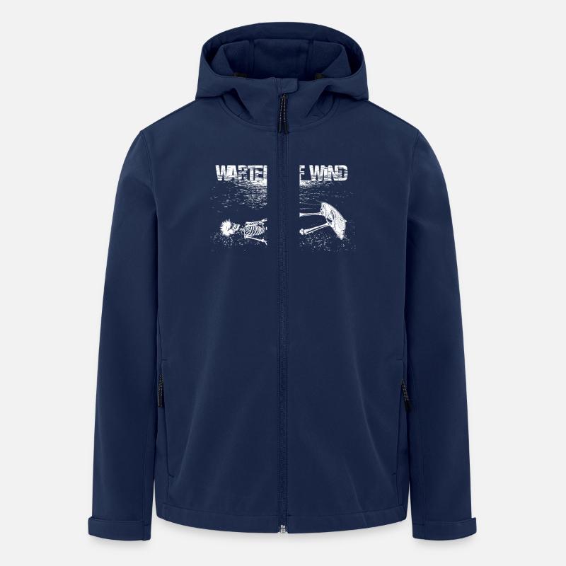 WartenAufWind 2 weiß - Recycelte Männer Softshell-Jacke von Stanley/Stella - Navy