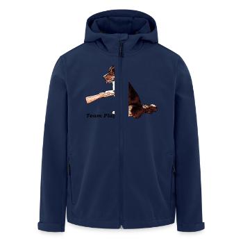 Aussie Team Player 2 - Recycelte Männer Softshell-Jacke von Stanley/Stella - Navy - Vorne - AI Model Male 185 light (185cm)