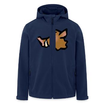 pig51 - Veste softshell homme en polyester recyclé Stanley/Stella - marine - Devant - AI Model Male 185 light (185cm)