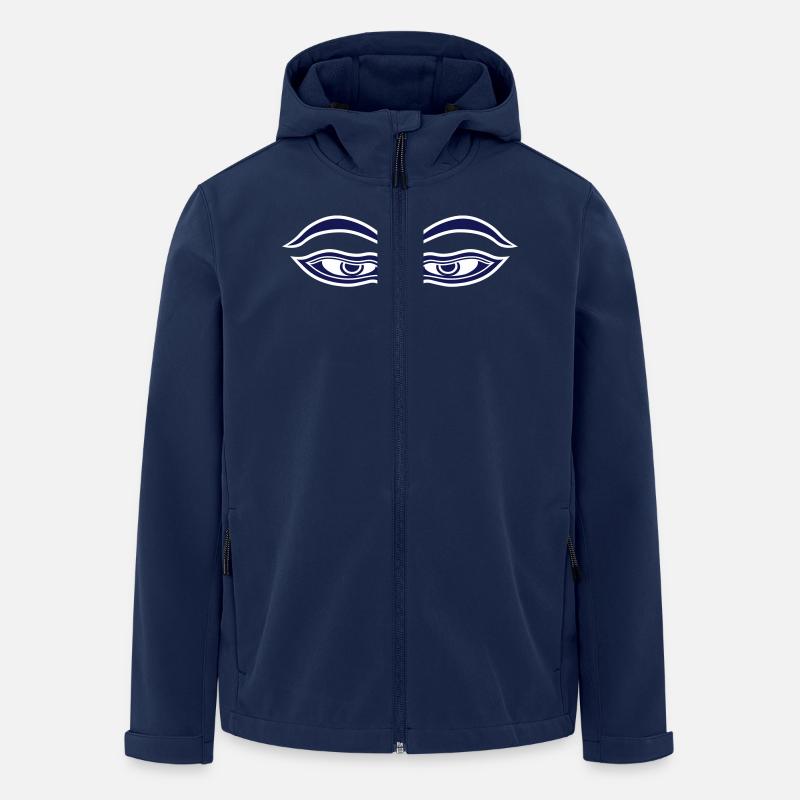 buddha-eyes - Recycelte Männer Softshell-Jacke von Stanley/Stella - Navy