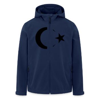 Turkey Crescent Star (Türkiye Cumhuriyeti) - Men’s Recycled Softshell Jacket by Stanley/Stella - navy - Front - AI Model Male 185 light (185cm)
