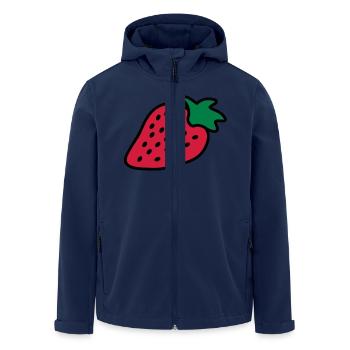 strawberry - Men’s Recycled Softshell Jacket by Stanley/Stella - navy - Front - AI Model Male 185 light (185cm)