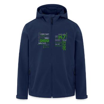 snooker matrix reloaded - Recycelte Männer Softshell-Jacke von Stanley/Stella - Navy - Vorne - AI Model Male 185 light (185cm)