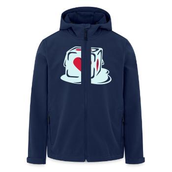 With Heart - Recycelte Männer Softshell-Jacke von Stanley/Stella - Navy - Vorne - AI Model Male 185 light (185cm)