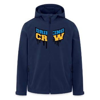 Drinking Crew Graffiti - Recycelte Männer Softshell-Jacke von Stanley/Stella - Navy - Vorne - AI Model Male 185 light (185cm)