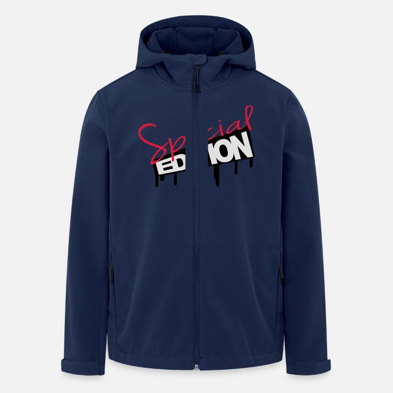 Special Edition Graffiti - Men’s Recycled Softshell Jacket by Stanley/Stella - navy