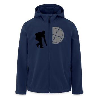 boule - Recycelte Männer Softshell-Jacke von Stanley/Stella - Navy - Vorne - AI Model Male 185 light (185cm)