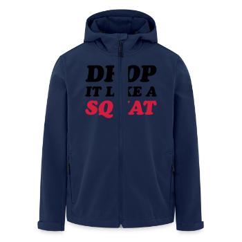 Squat - Veste softshell homme en polyester recyclé Stanley/Stella - marine - Devant - AI Model Male 185 light (185cm)