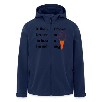 Ice Cream - Veste softshell homme en polyester recyclé Stanley/Stella - marine - Devant - AI Model Male 185 light (185cm)